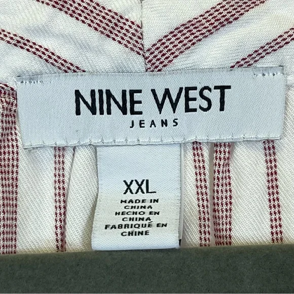 Nine West Jeans, Striped Blouse. Size XXL. In excellent condition! - Picture 3 of 5
